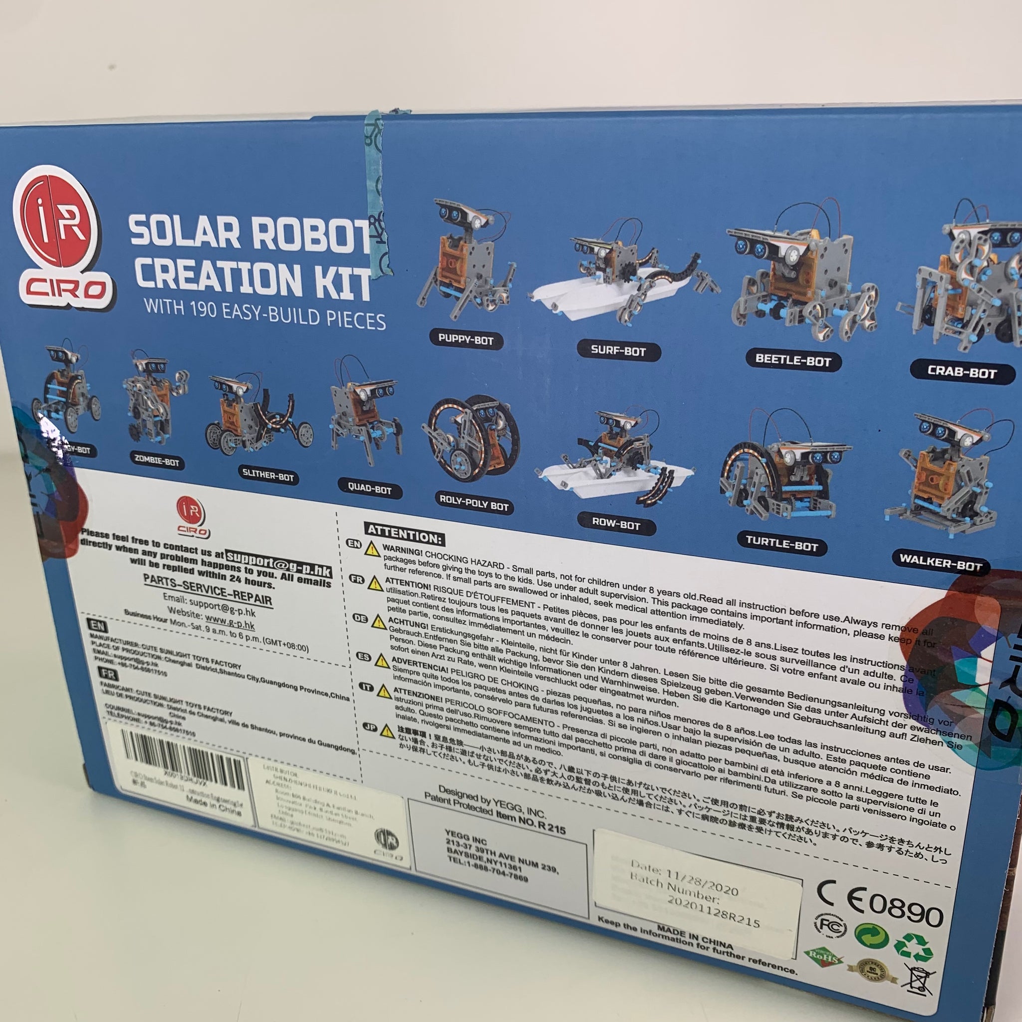 Ciro Solar Robot Creation Kit ab 8 Jahren