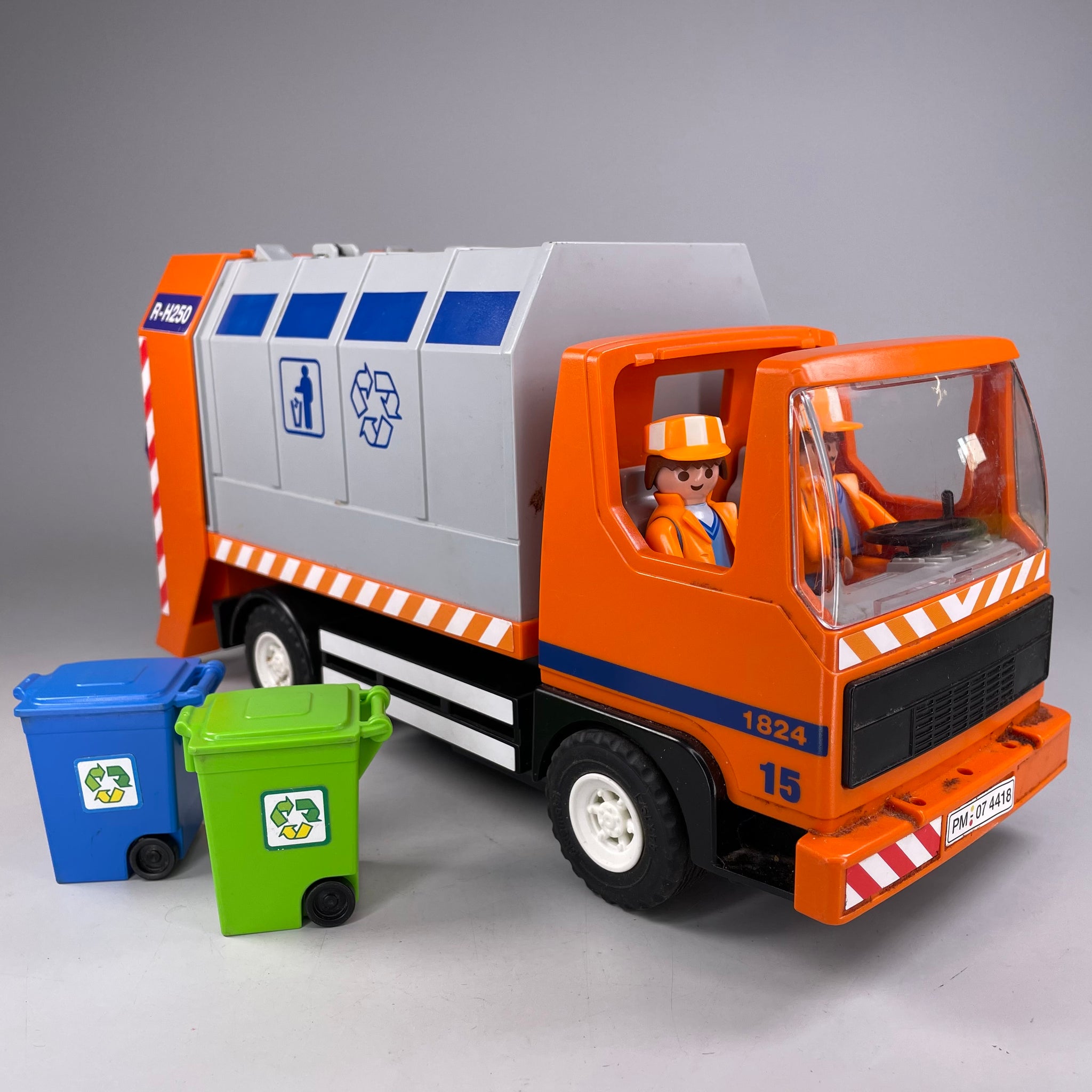 Playmobil Müllabfuhr, Müllwagen, City Recycling, Mülleimer LKW