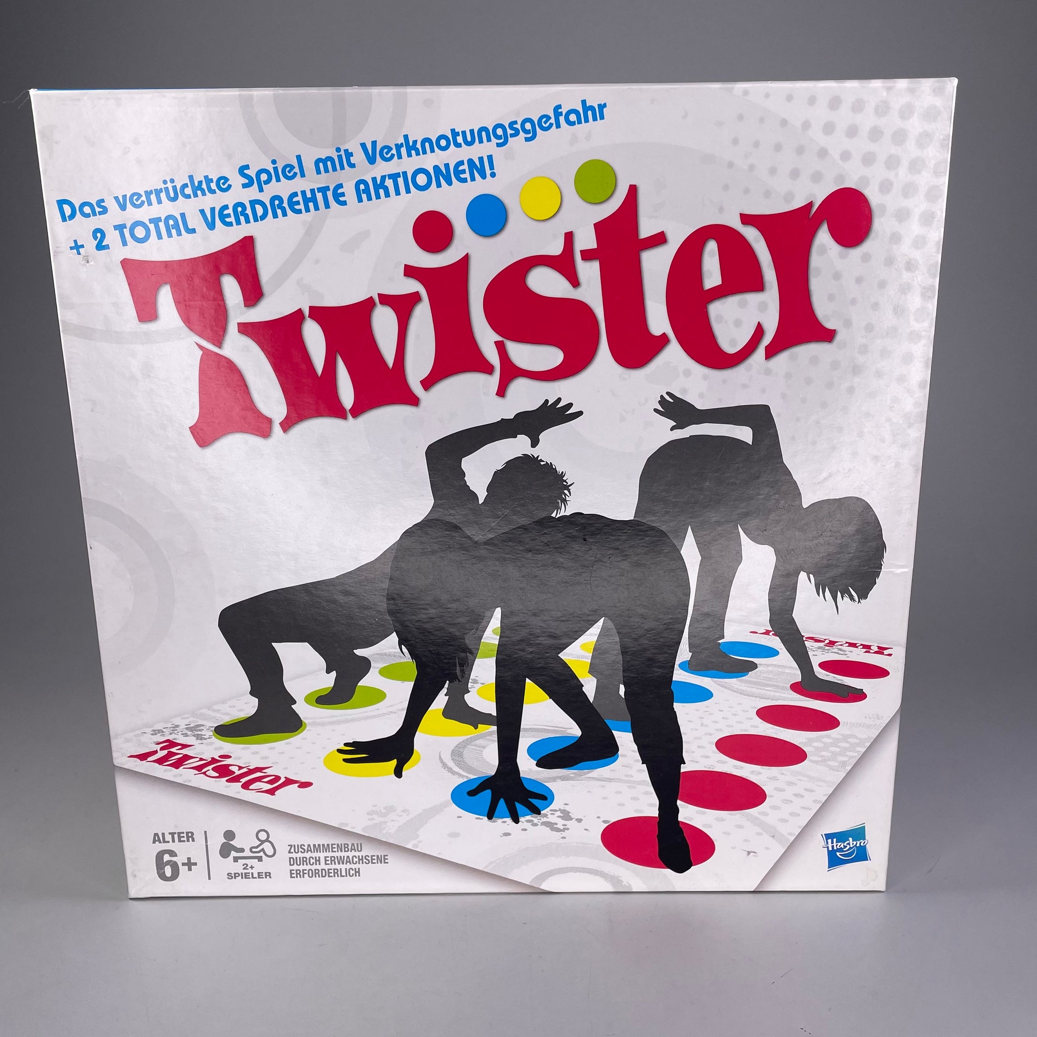 Hasbro Twister, Das verrückte Spiel + 2 Total verdrehte Aktionen