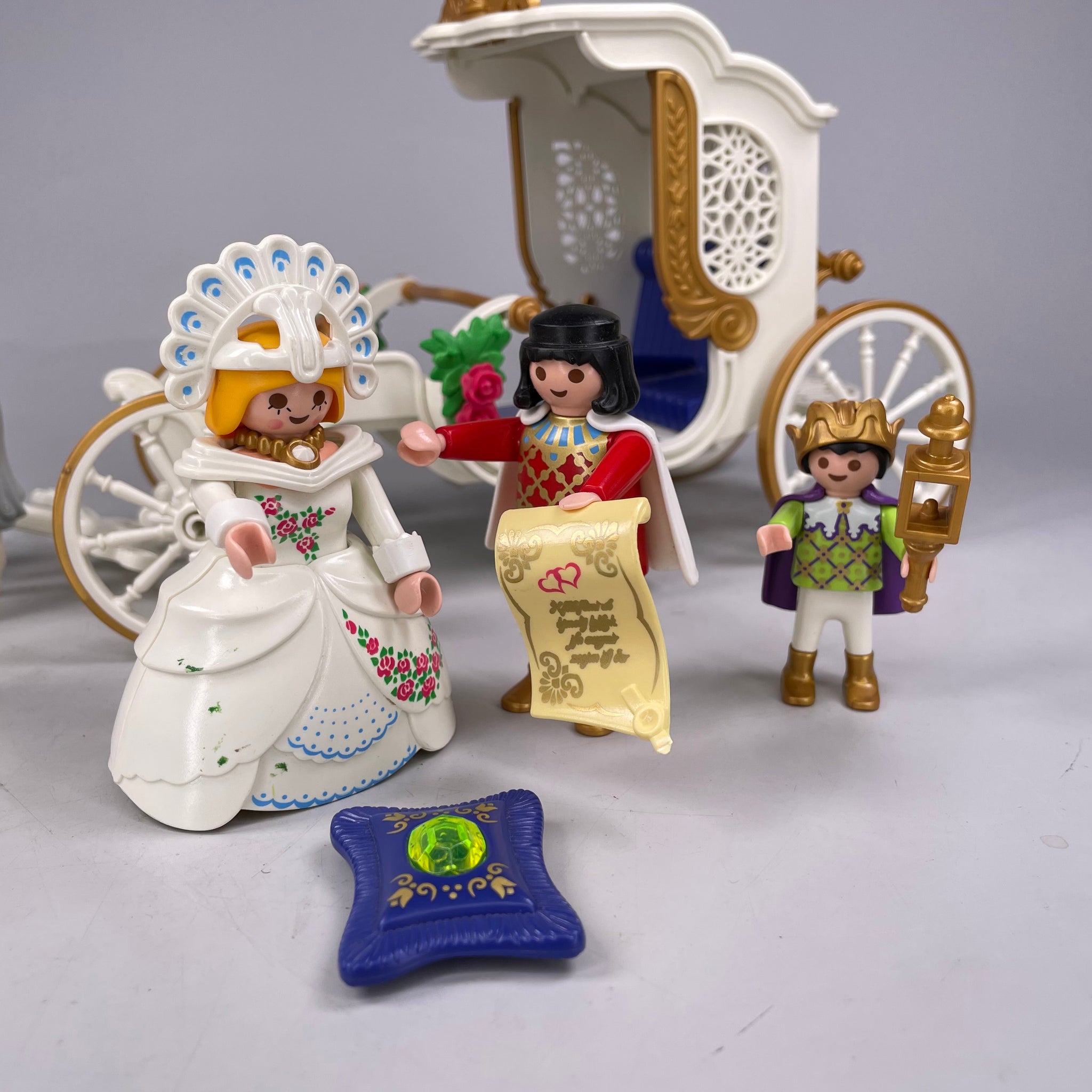 Playmobil Königliche Hochzeits-Kutsche, Pferde, Brautpaar - unvollständig