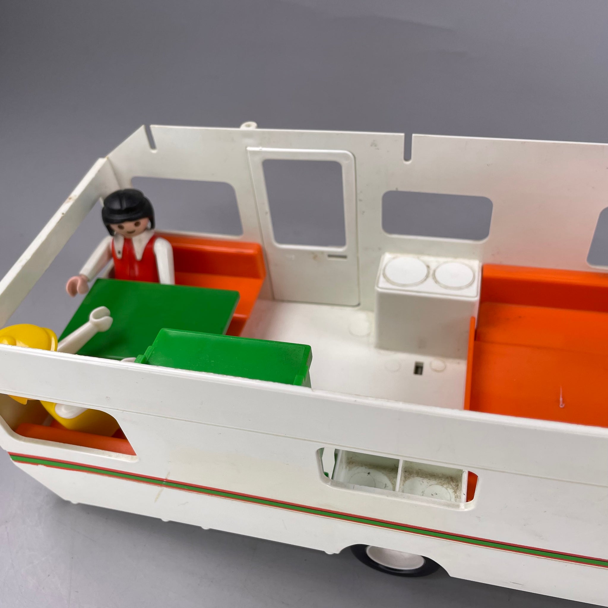 Playmobil Vintage Playmobil Wohnwagen von 1977, inkl. 3 Figuren von 1974